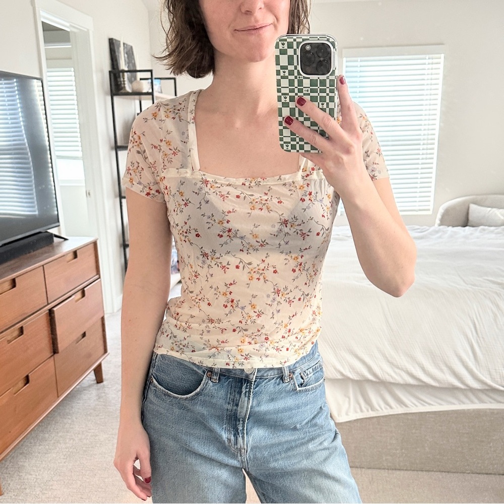 Floral Print Women's Top